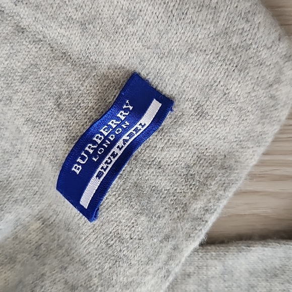 Burberry Blue Label 6' Cashmere Scarf With Tassels *Multiple Holes - Read - Picture 5 of 13